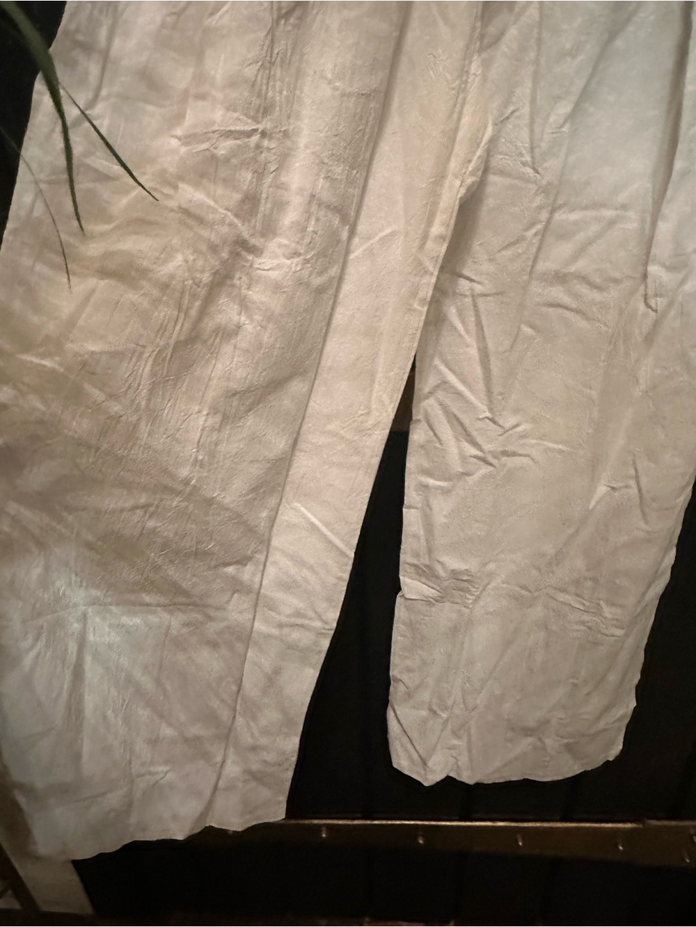 NWT TYF COLLECTION Lightweight White Wide-Leg Beach Palazzo Pants coverup Sz Lg - Picture 4 of 7